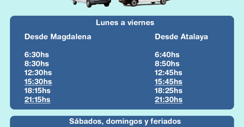 ¡ Información importante ! Transporte ROJAS