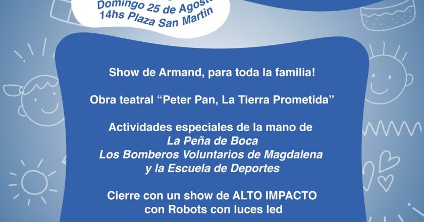 ¡Te invitamos a celebrar el Día de la Niñez este domingo 25 de agosto en Plaza San Martín!