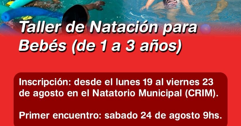 ¡Arranca el Taller de Natación para Bebés de 1 a 3 años!