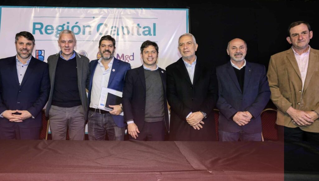 Kicillof y los intendentes de la Región Capital reafirman compromiso con el Canal Magdalena