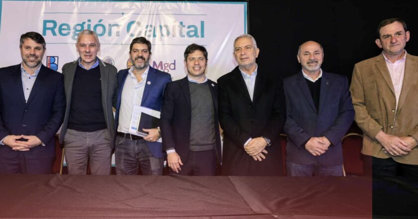 Kicillof y los intendentes de la Región Capital reafirman compromiso con el Canal Magdalena