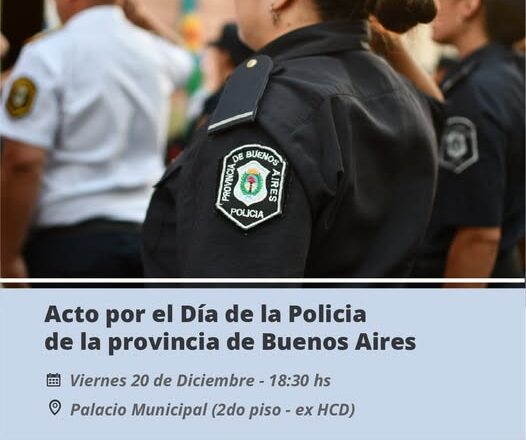 Acto por el Día de la Policía