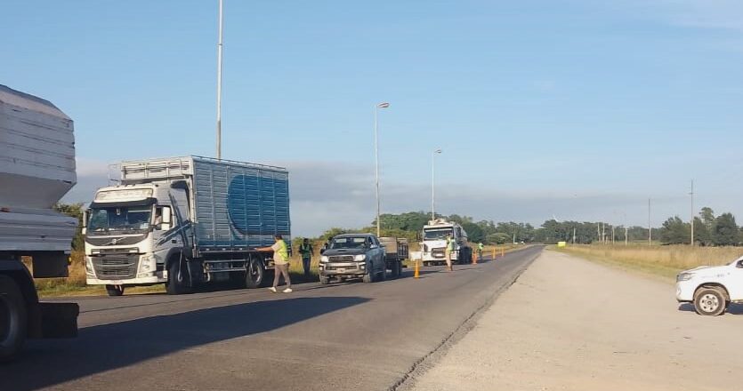 Operativo vehicular en Ruta 36