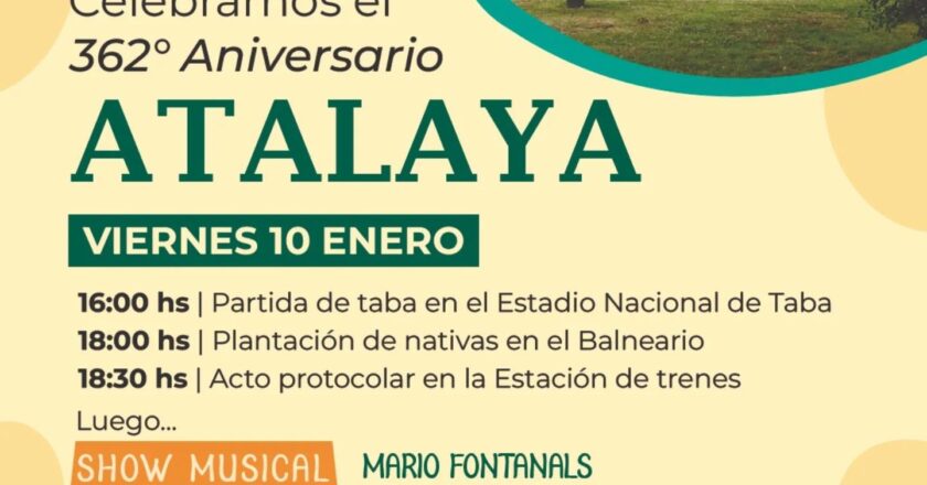 ATALAYA CUMPLE 362 AÑOS Y LO CELEBRAMOS A LO GRANDE!