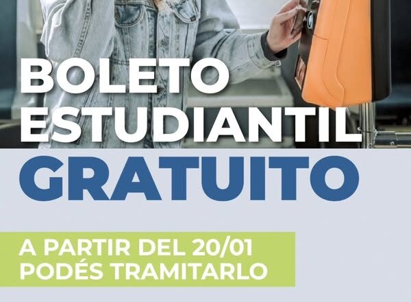 YA PODÉS TRAMITAR EL BOLETO EDUCATIVO GRATUITO!