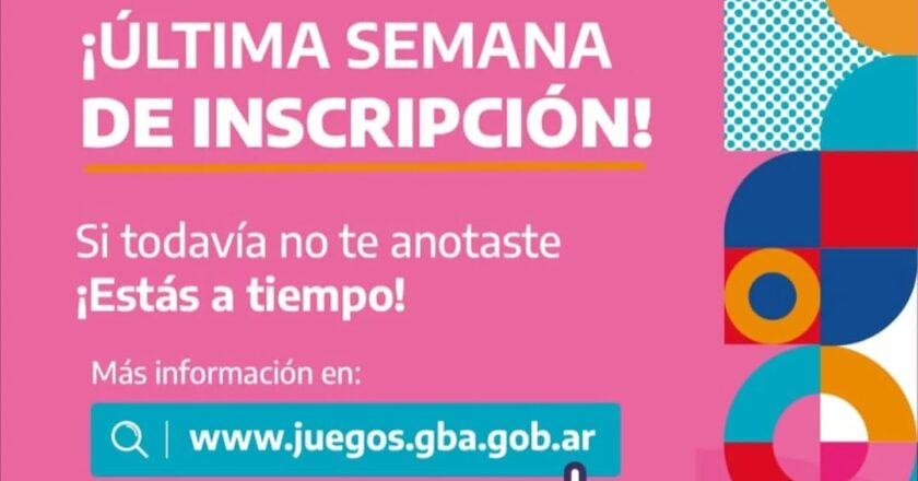 ÚLTIMA SEMANA DE INSCRIPCIÓN PARA LOS BONAERENSES 2025