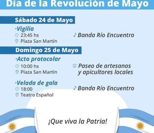 ¡Celebremos juntos el 25 de Mayo!