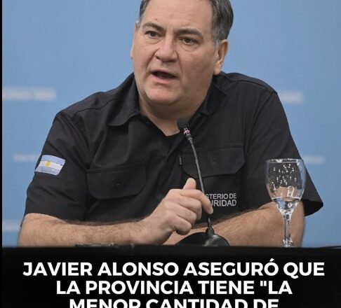Javier Alonso aseguró que la provincia tiene “la menor cantidad de homicidios en la historia”