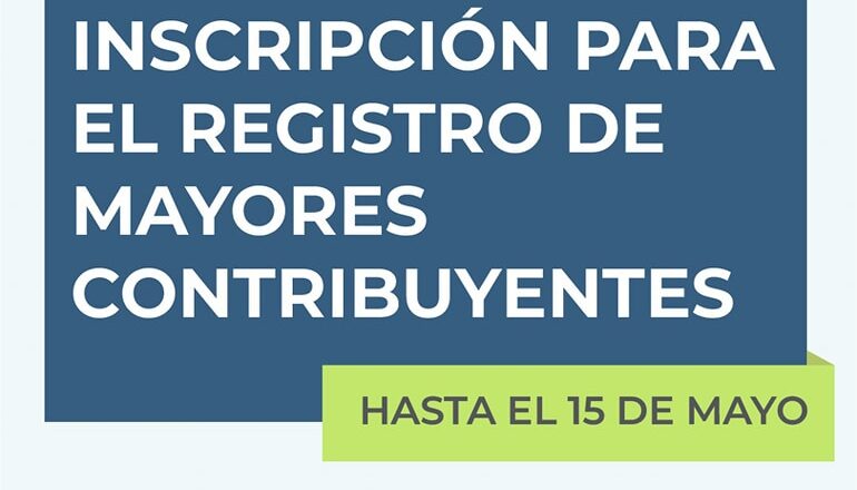 REGISTRO MAYORES CONTRIBUYENTES 2025