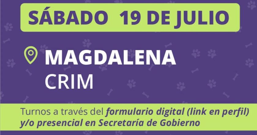 ¡Nueva jornada de castraciones gratuitas en Magdalena!