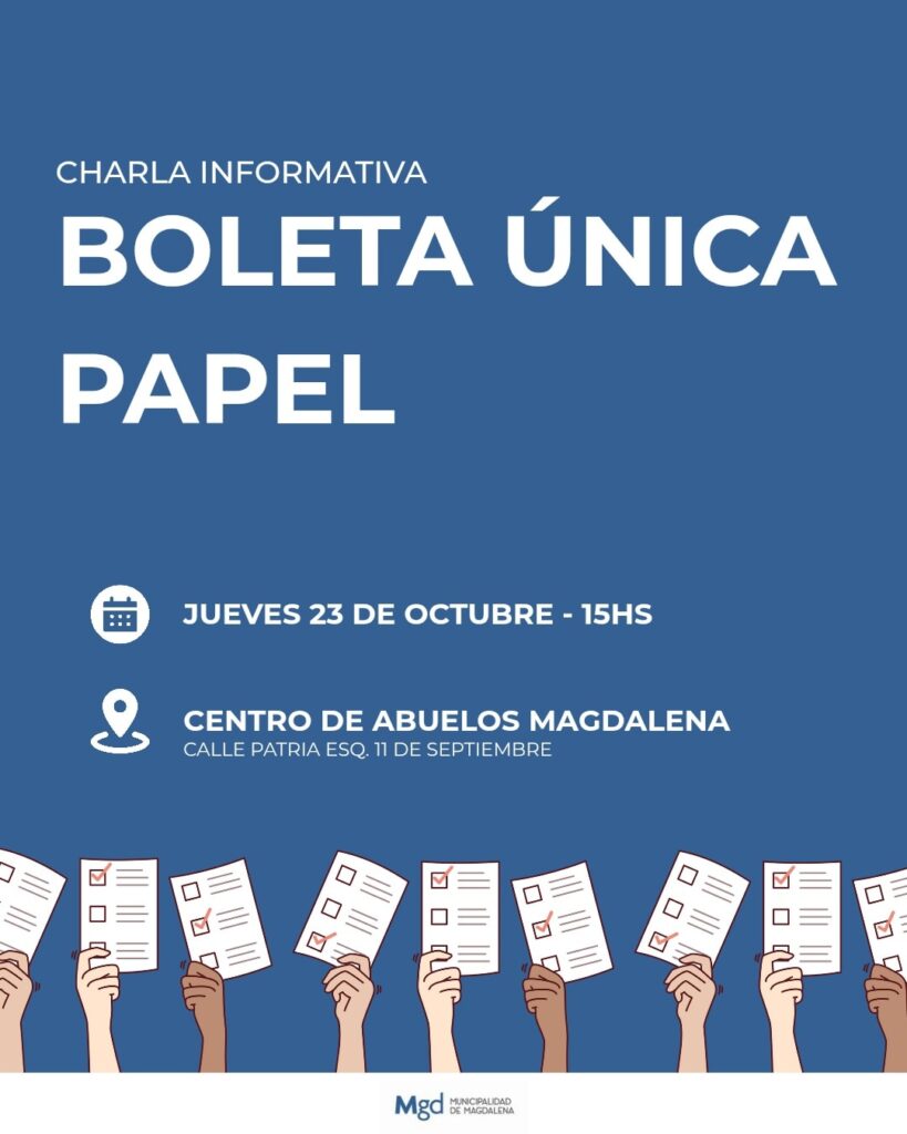 Charla informativa sobre la Boleta Única de Papel