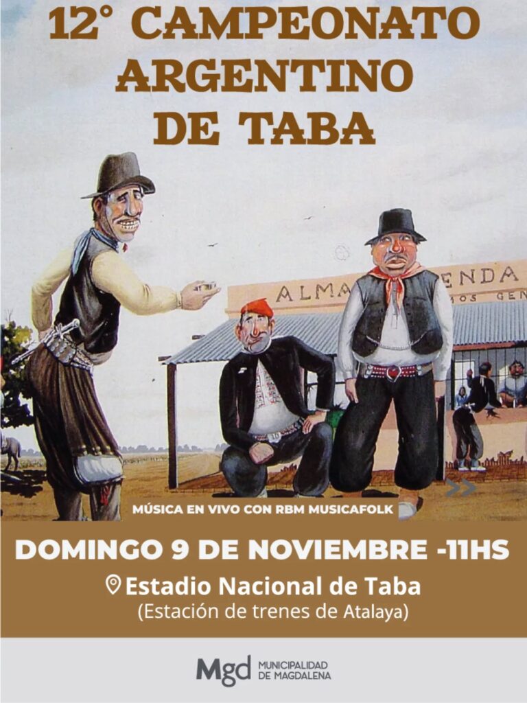 ¡A preparar la taba y el mate!