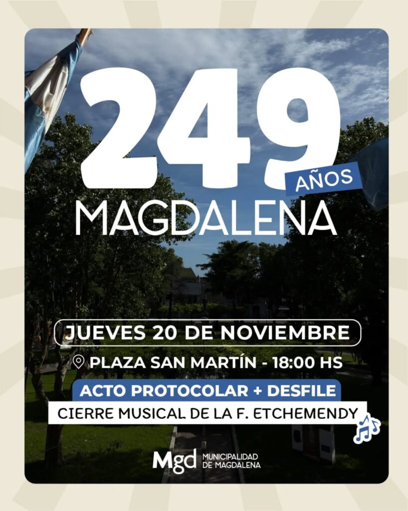 Empezamos a palpitar un nuevo aniversario de Magdalena