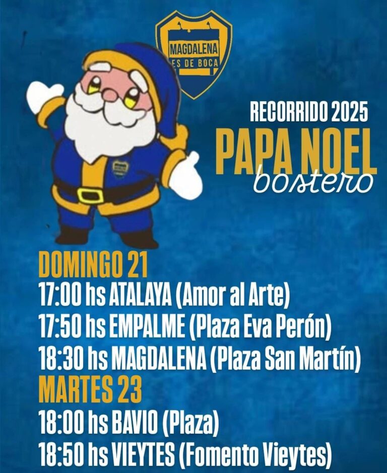 Como ya es tradición, ¡el Papá Noel Bostero también dice presente en esta Navidad!