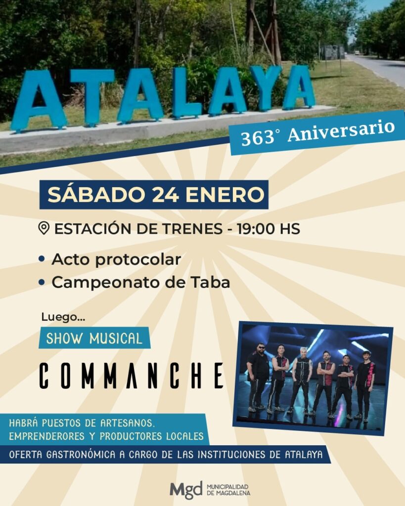 ¡Atalaya cumple 363 años y lo celebramos en comunidad!
