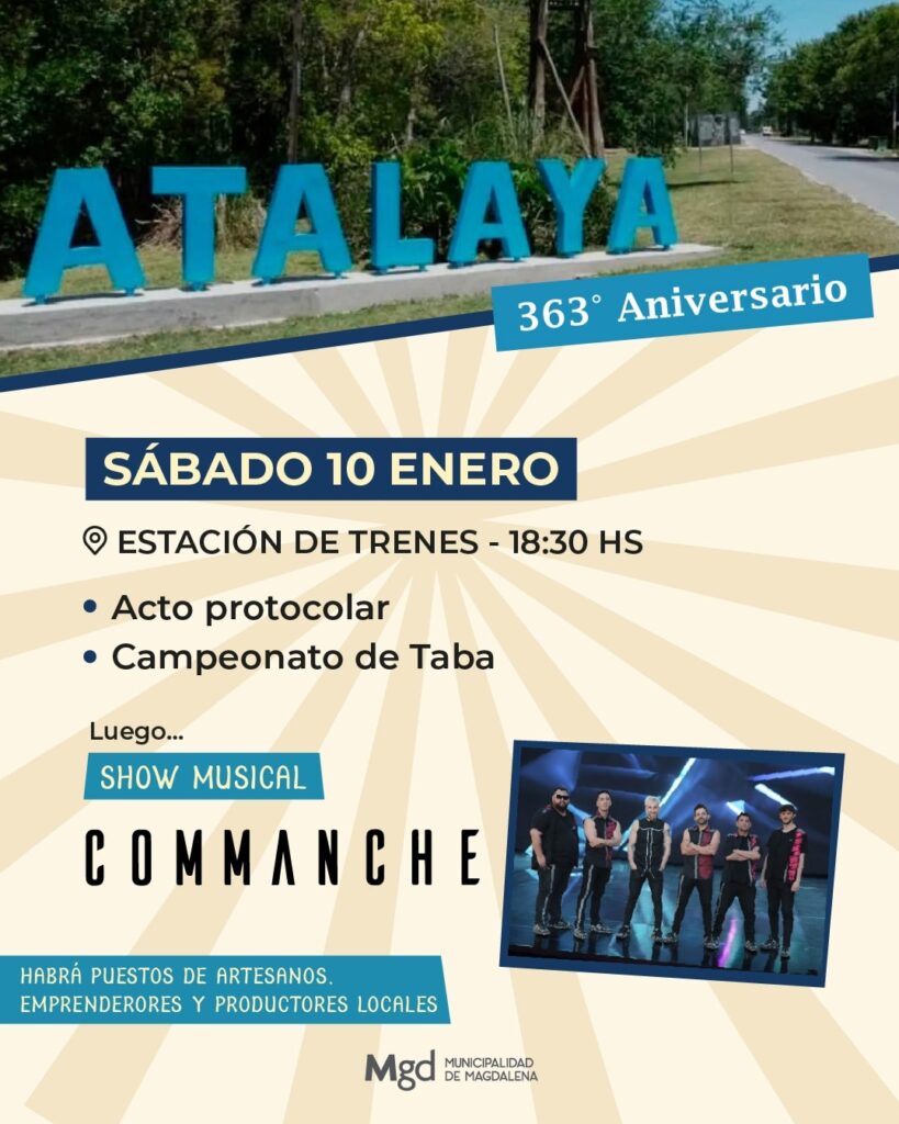 ¡Atalaya cumple 363 años y lo celebramos en comunidad!
